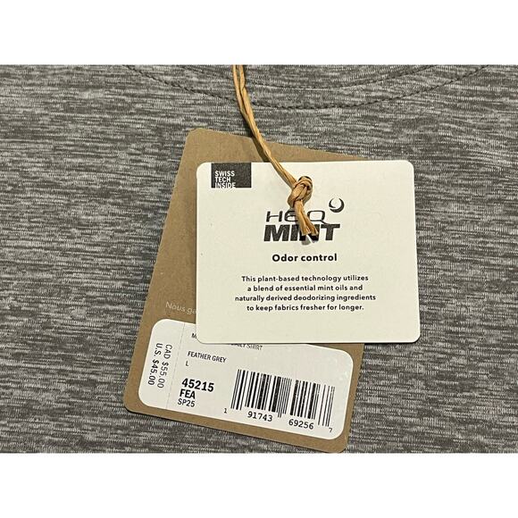 Patagonia Men’s Capilene Cool Daily Shirt T-Shirt Feather Gray NEW NWT L Large - Picture 5 of 5